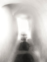 Santorini, Tunnel, Mono,Fine Art