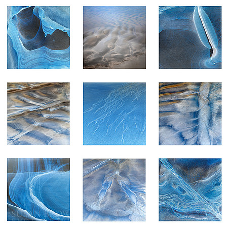 Sandstone Rocks and Sands abstracted by colour